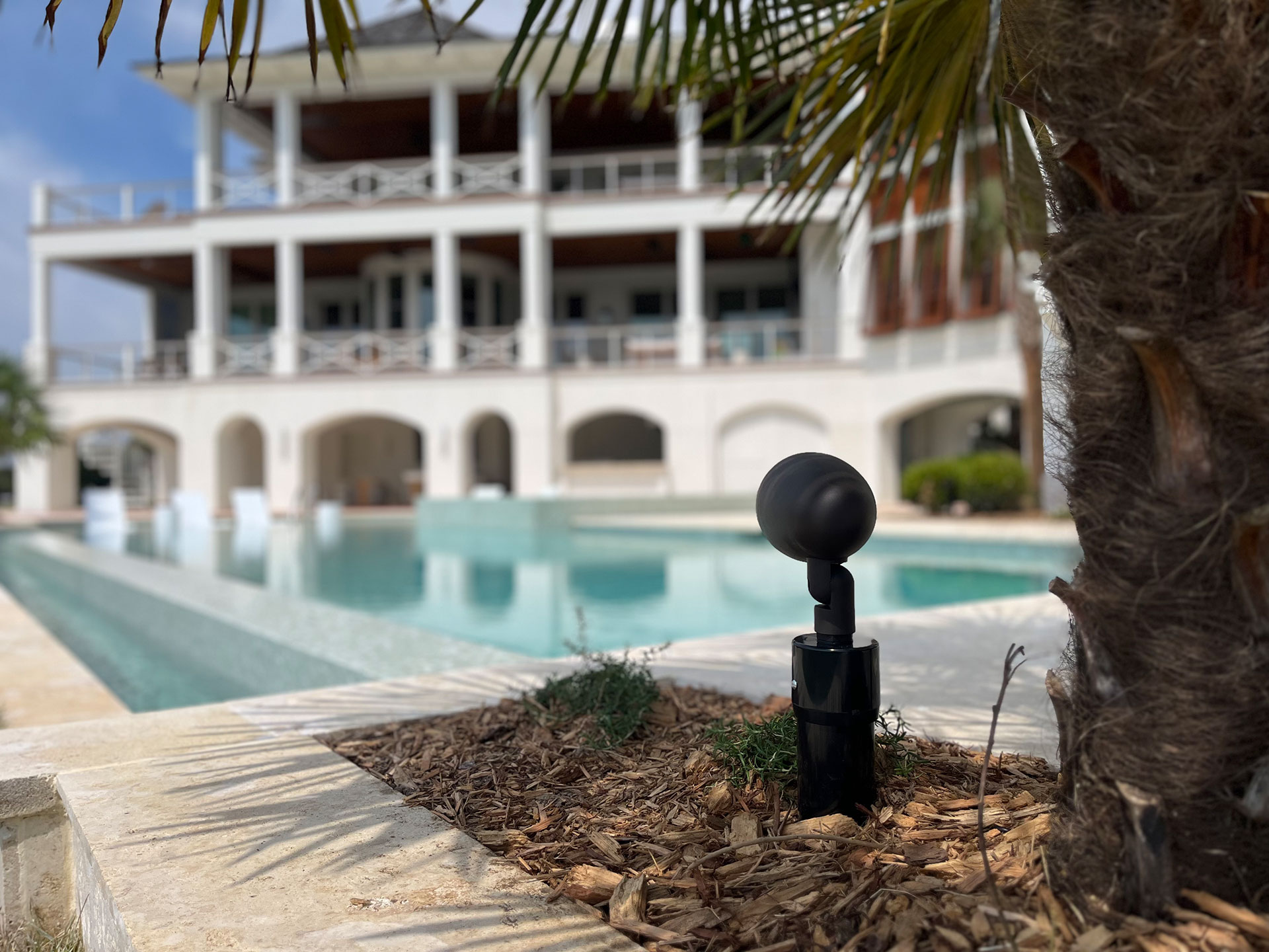 Outdoor speaker installation